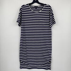 Express Women's Black & White Stripe Short Sleeve T-Shirt Dress Size  XS